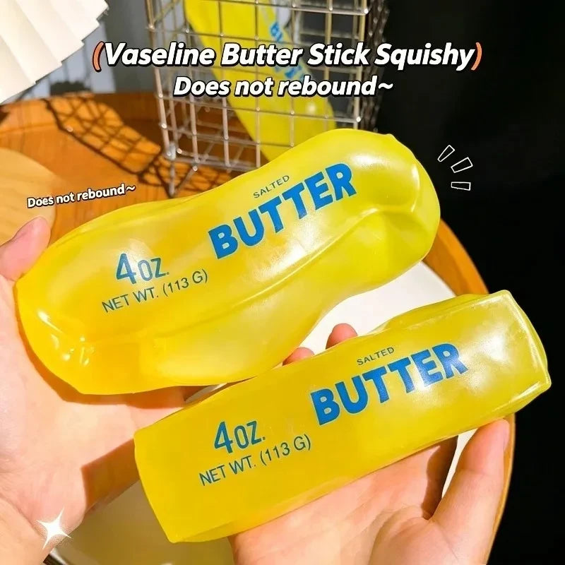 Squishy Butter and Cheese Fidget Toy