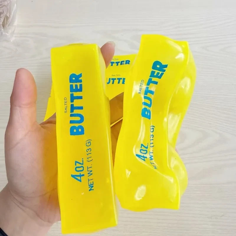 Squishy Butter and Cheese Fidget Toy
